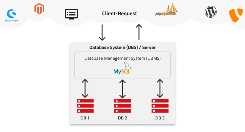 Structure of a Database system.