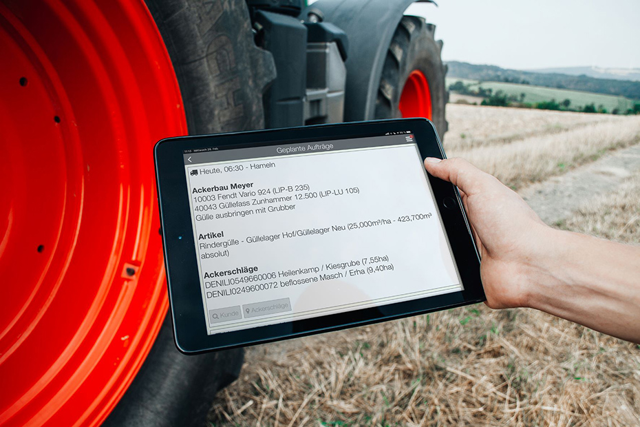 Ein Ipad, dass die mobile Version zeigt.