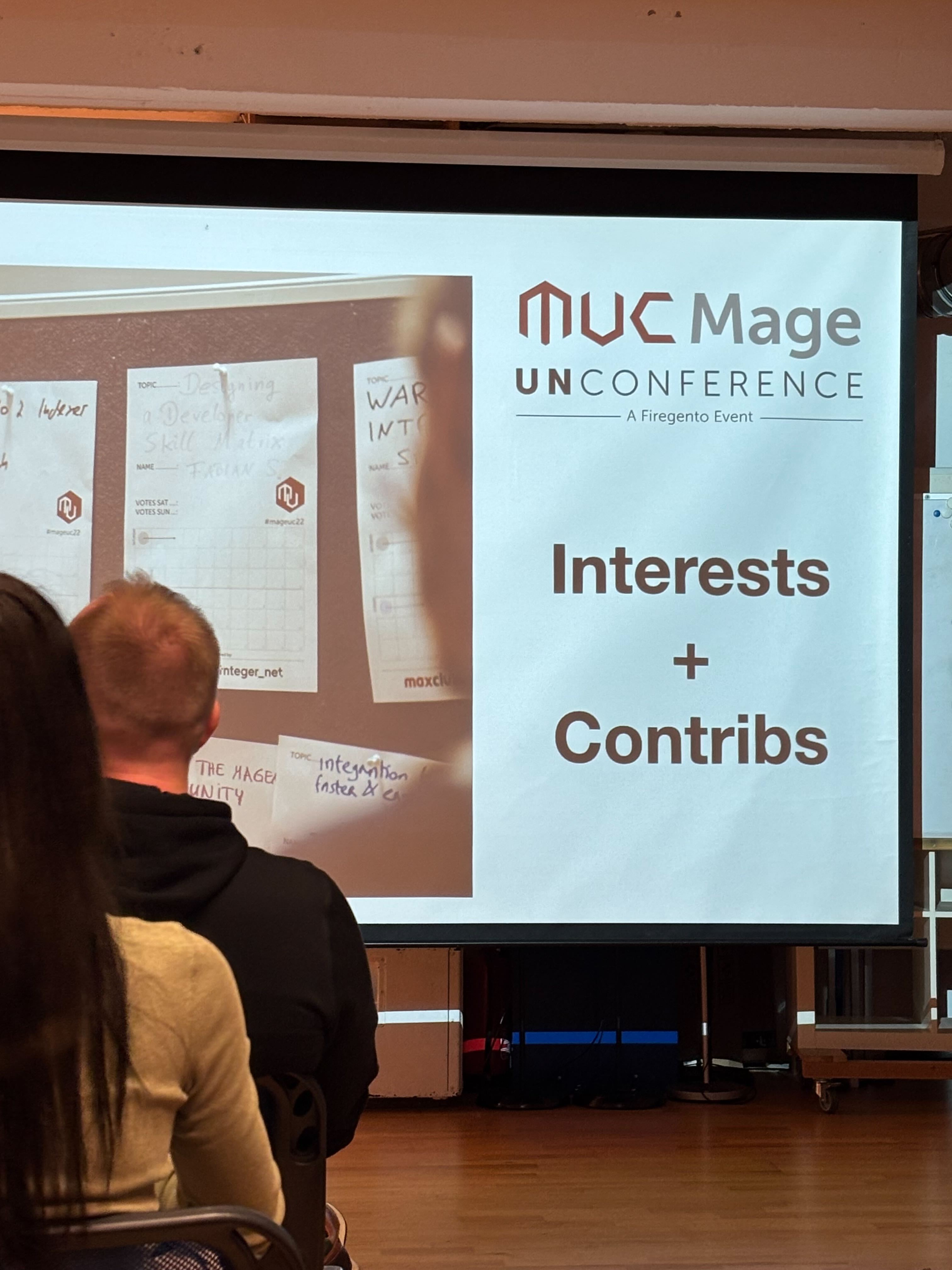 Vortrag auf der Mage UnConference 2025 über Community-Contributions und technische Themen wie Solr for TYPO3, Solr Console for TYPO3 sowie Web Hosting TYPO3 und Shopware 6 Integration.