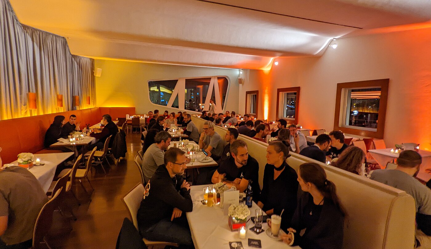 Aftershow party at the Rheinterrassen.
